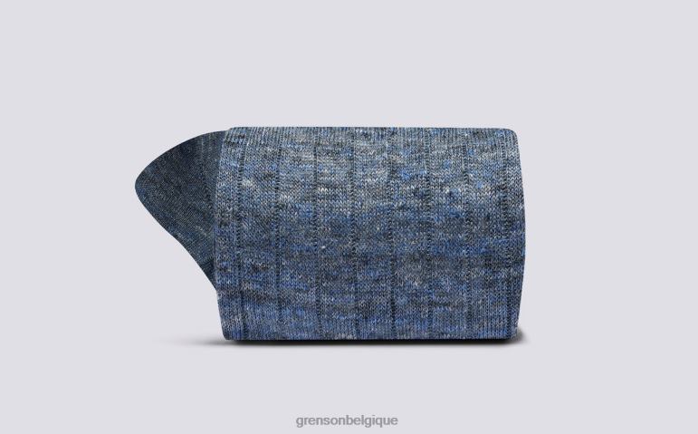 Hommes Grenson bleu chaussette malange accessoires HL6R8498