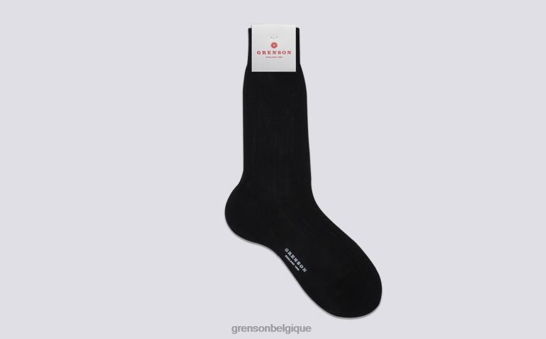 Hommes Grenson marine chaussette côtelée unie accessoires HL6R8458
