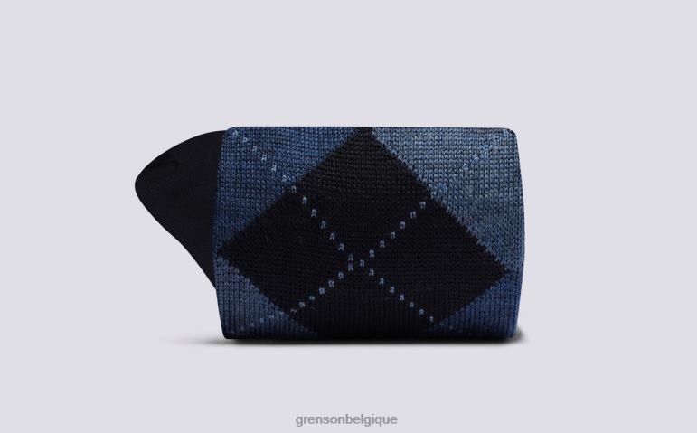 Hommes Grenson marine chaussette à losanges accessoires HL6R8450