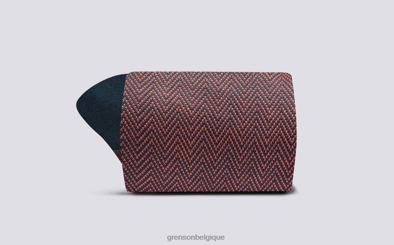 Hommes Grenson rose chaussette à chevrons accessoires HL6R8493