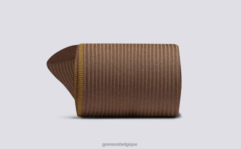 femmes Grenson brun fausse couture chaussette accessoires HL6R8508