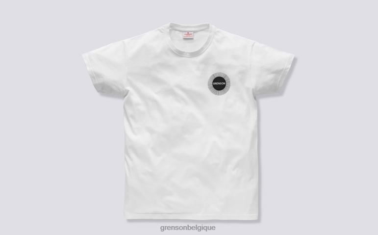 unisexe Grenson blanc t-shirt éclat de soleil vêtements HL6R8530