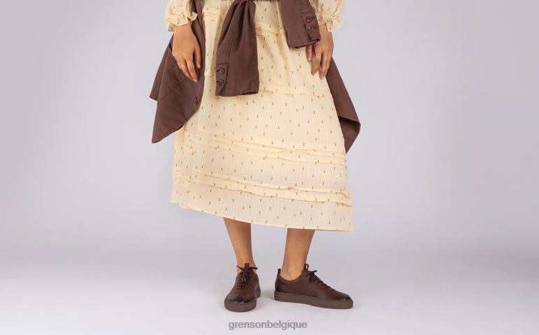 femmes Grenson café bruni basket 1 baskets HL6R8338