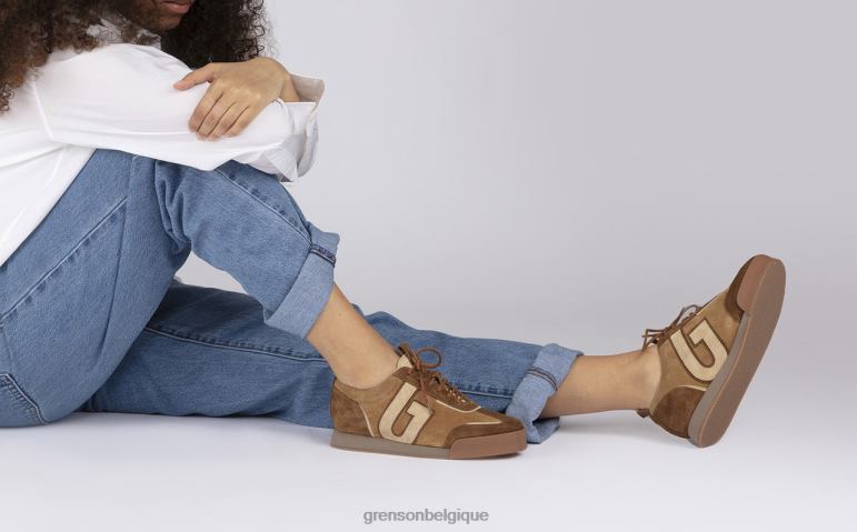 femmes Grenson café/crème basket 51 + baskets HL6R8362