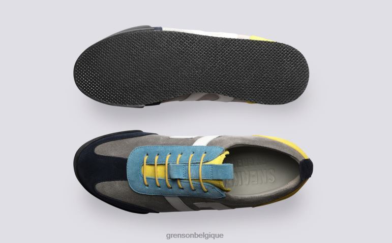 femmes Grenson multi gris espadrille 51 baskets HL6R8348