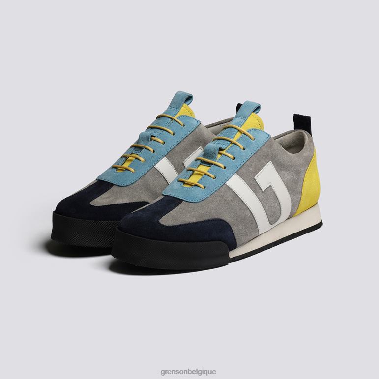 femmes Grenson multi gris espadrille 51 baskets HL6R8348