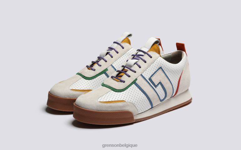 femmes Grenson multicolore blanc basket 51 + baskets HL6R8342