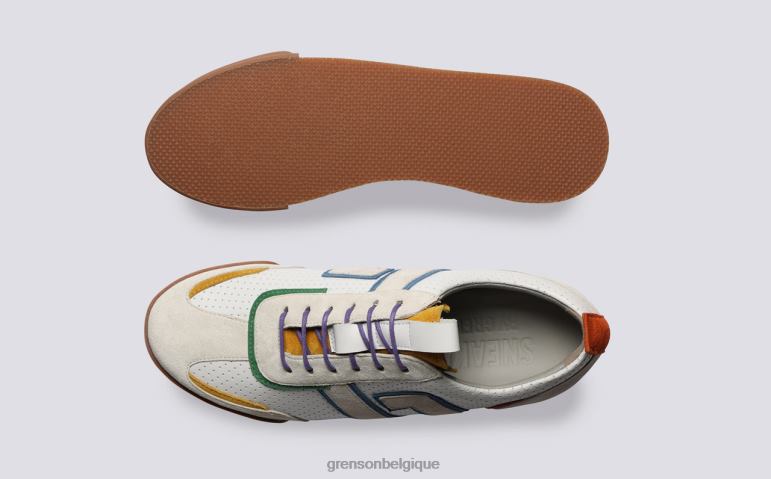 femmes Grenson multicolore blanc basket 51 + baskets HL6R8342