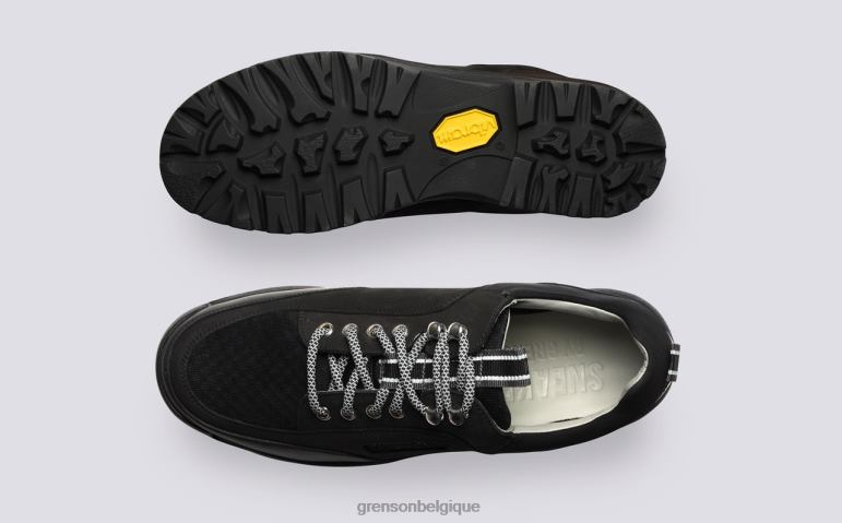 femmes Grenson noir espadrille 54 baskets HL6R8350