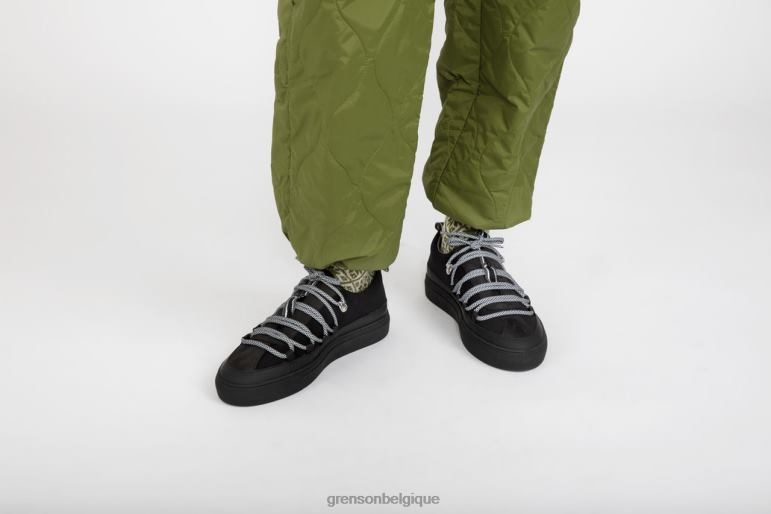 femmes Grenson noir espadrille 68 baskets HL6R8355