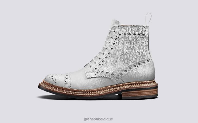 femmes Grenson blanc Frances bottes HL6R8305