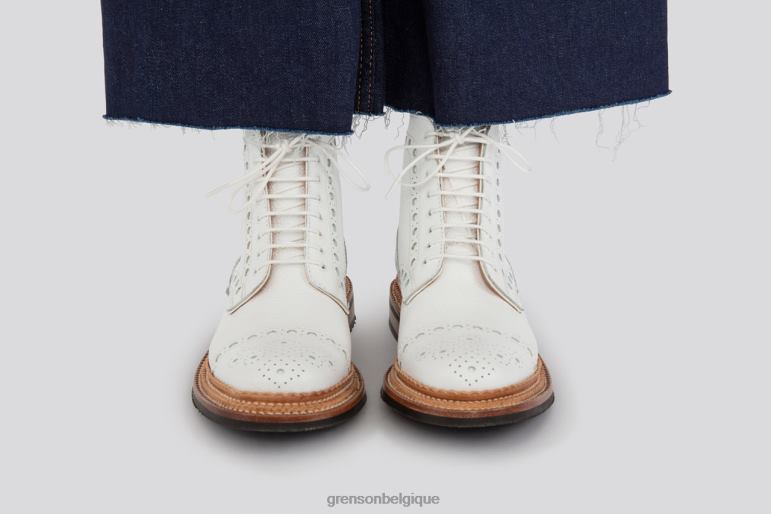 femmes Grenson blanc Frances bottes HL6R8305