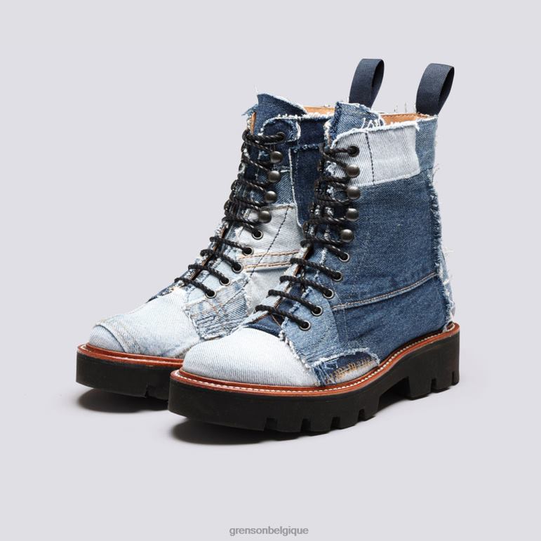 femmes Grenson bleu la botte kelly bottes HL6R8270