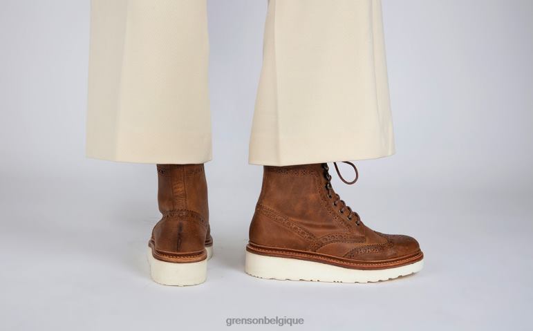 femmes Grenson naturel français bottes HL6R8265