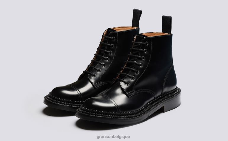 femmes Grenson noir demi bottes HL6R8260