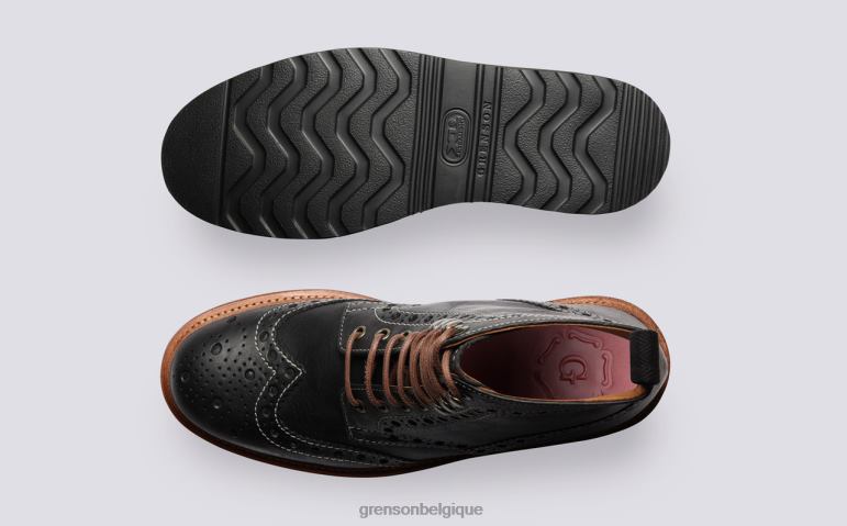 femmes Grenson noir français bottes HL6R8266