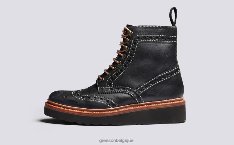femmes Grenson noir français bottes HL6R8266