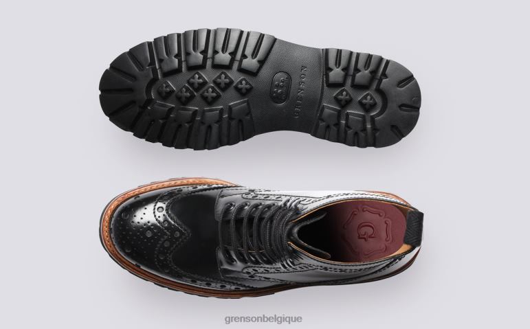 femmes Grenson noir français bottes HL6R8267