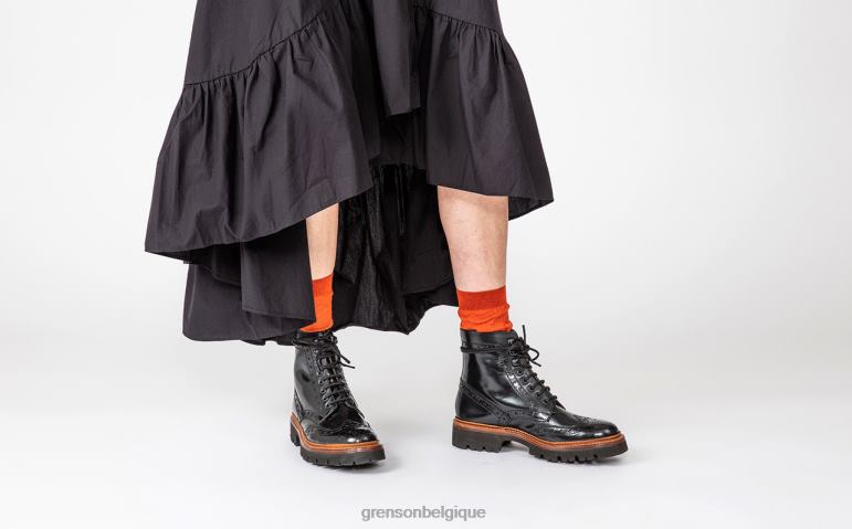 femmes Grenson noir français bottes HL6R8267