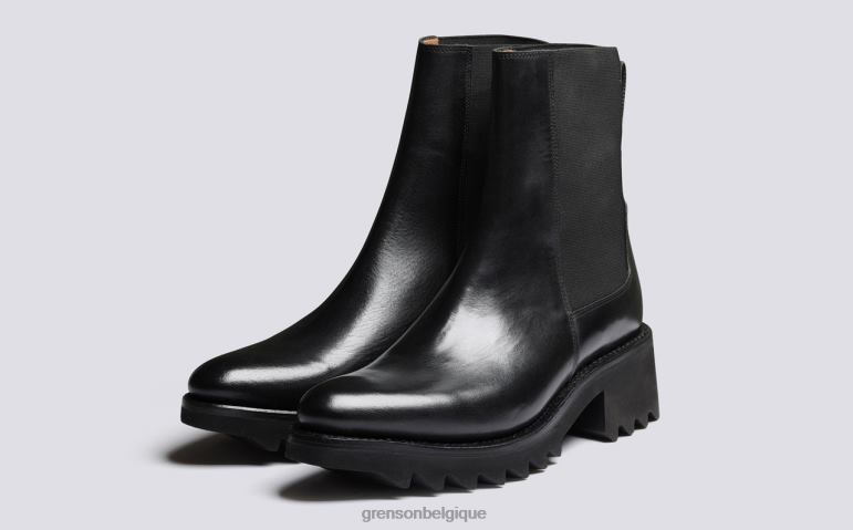 femmes Grenson noir labourer bottes HL6R8288