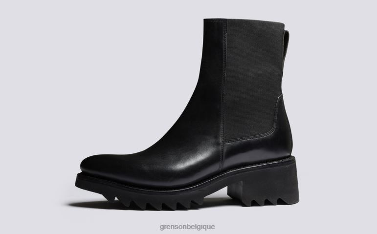 femmes Grenson noir labourer bottes HL6R8288