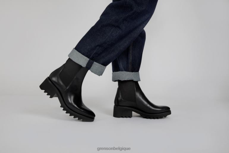 femmes Grenson noir labourer bottes HL6R8288