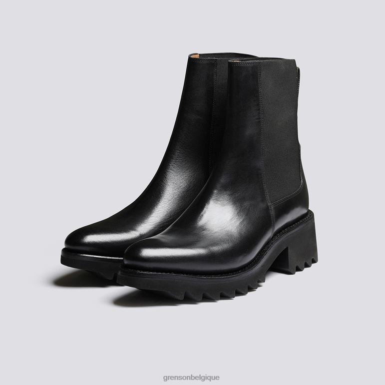 femmes Grenson noir labourer bottes HL6R8288