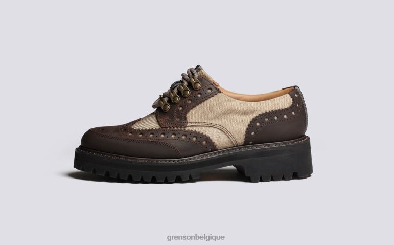 femmes Grenson beige technologie ava chaussures brogues HL6R8330