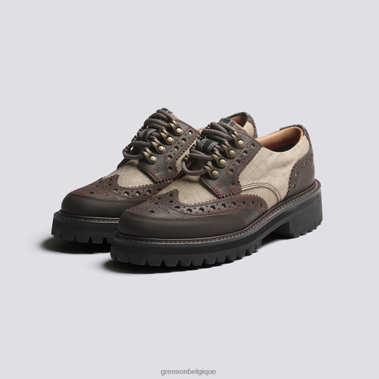 femmes Grenson beige technologie ava chaussures brogues HL6R8330