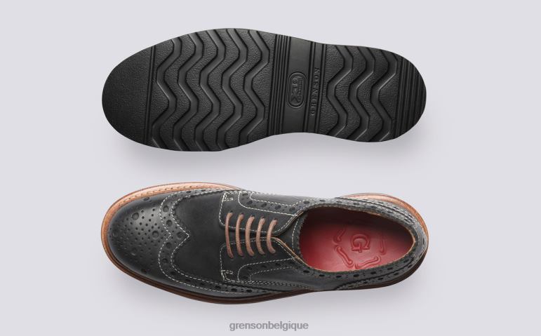 femmes Grenson noir ava chaussures brogues HL6R8331