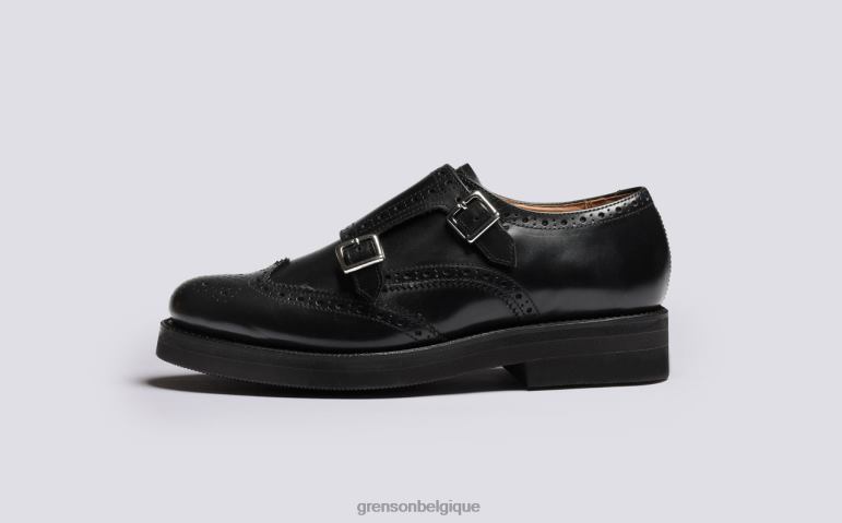 femmes Grenson noir margot chaussures brogues HL6R8333