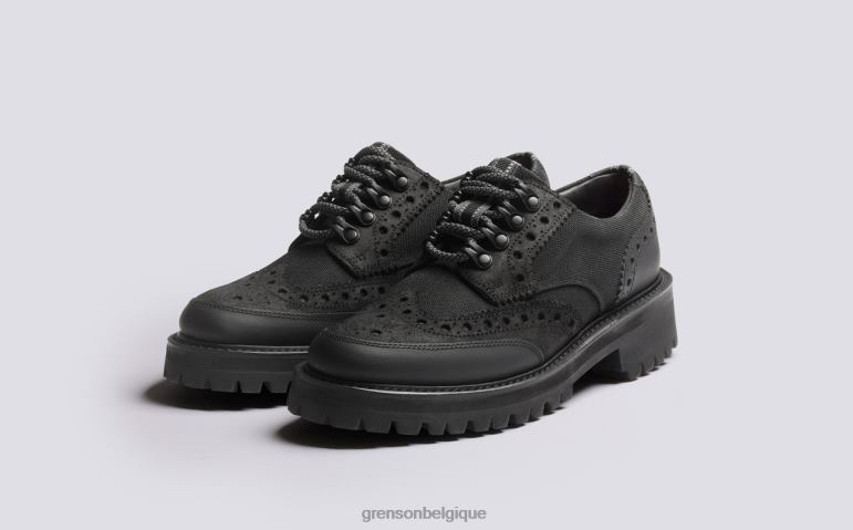 femmes Grenson noir technologie ava chaussures brogues HL6R8332