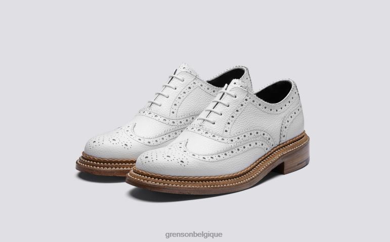 femmes Grenson blanc rose chaussures formelles HL6R8328