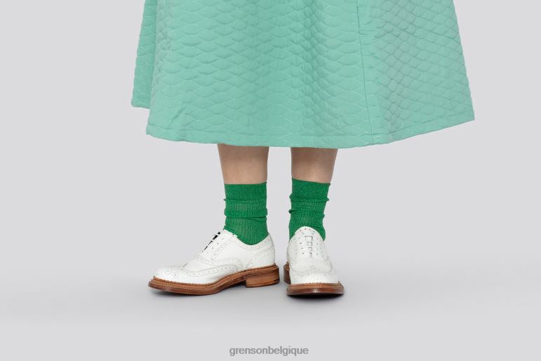 femmes Grenson blanc rose chaussures formelles HL6R8328