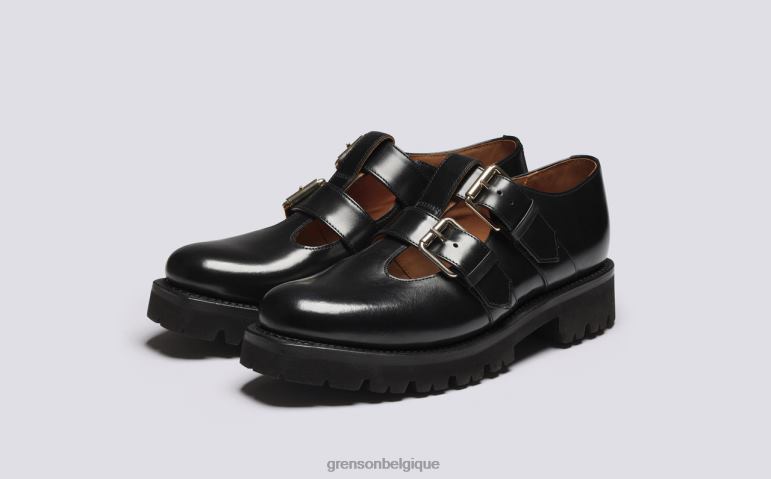 femmes Grenson noir etta chaussures formelles HL6R8316