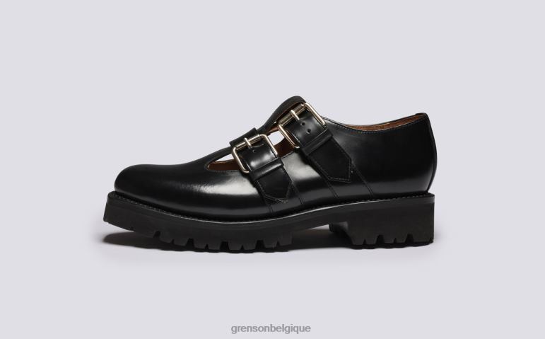 femmes Grenson noir etta chaussures formelles HL6R8316