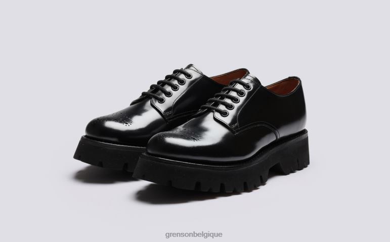 femmes Grenson noir houx chaussures formelles HL6R8323
