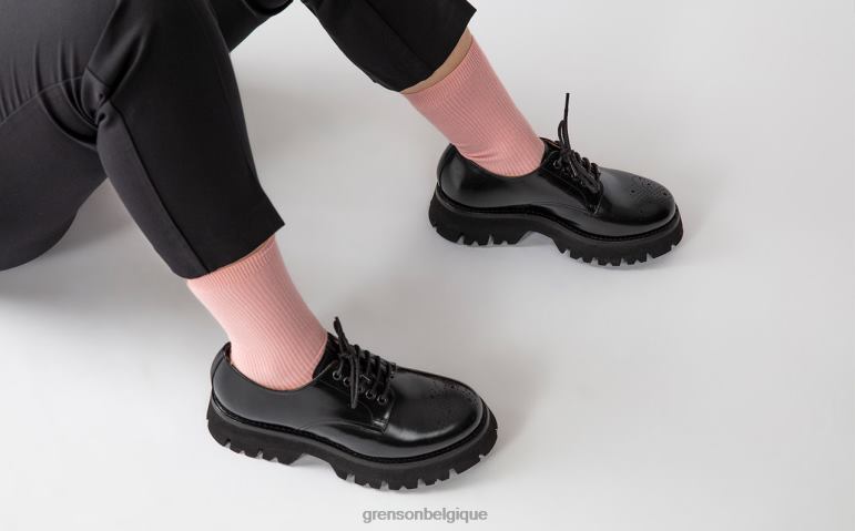 femmes Grenson noir houx chaussures formelles HL6R8323