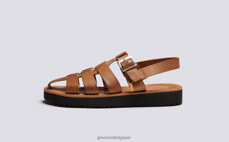 femmes Grenson gingembre bruni reine des sandales HL6R8383