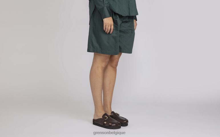 femmes Grenson marron foncé dingue des sandales HL6R8371