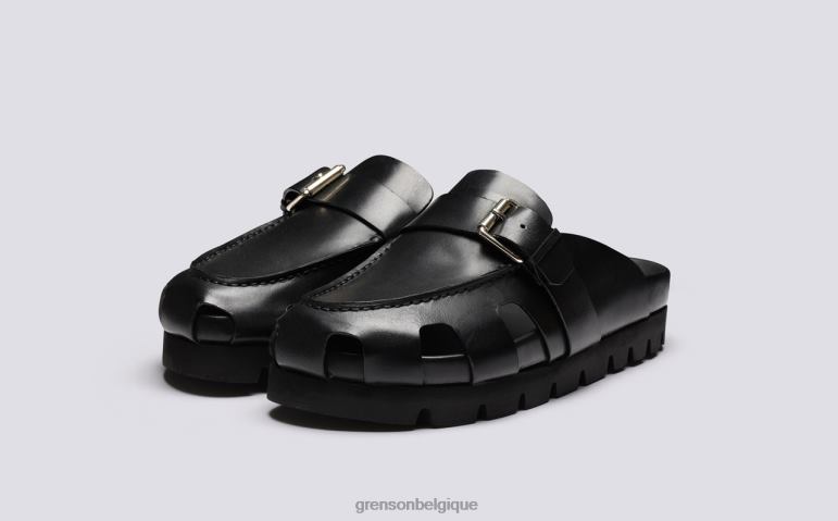 femmes Grenson noir dingue des sandales HL6R8372