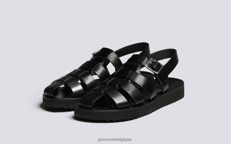 femmes Grenson noir reine des sandales HL6R8385