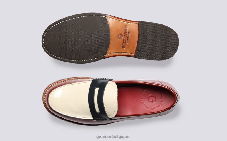 femmes Grenson Bourgogne Lynn flâneurs HL6R8231