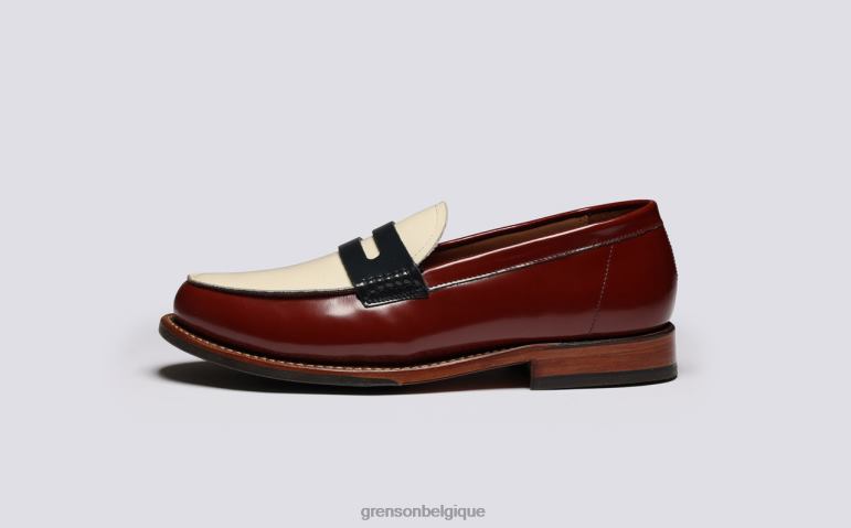 femmes Grenson Bourgogne Lynn flâneurs HL6R8231
