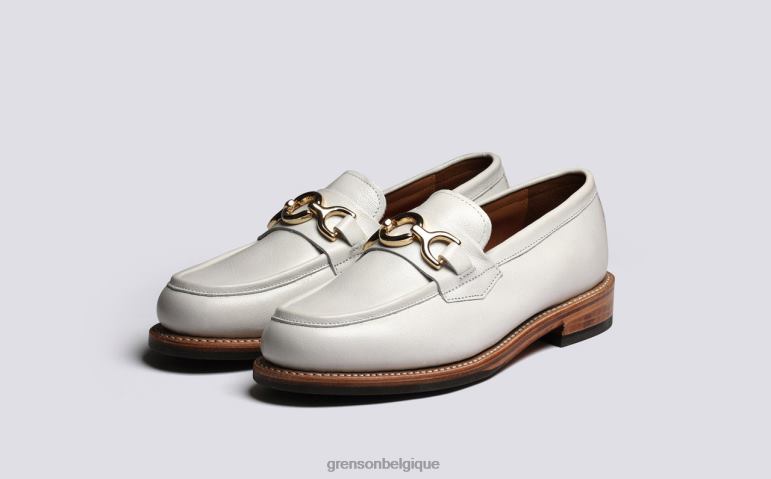 femmes Grenson blanc nina flâneurs HL6R8250