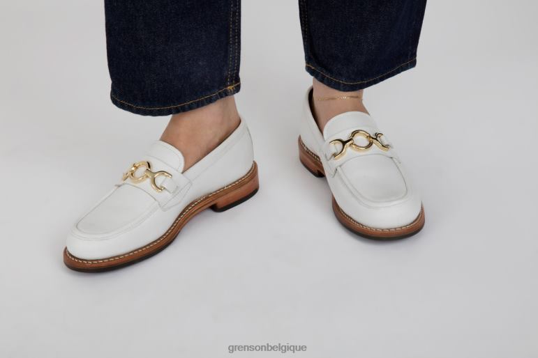 femmes Grenson blanc nina flâneurs HL6R8250