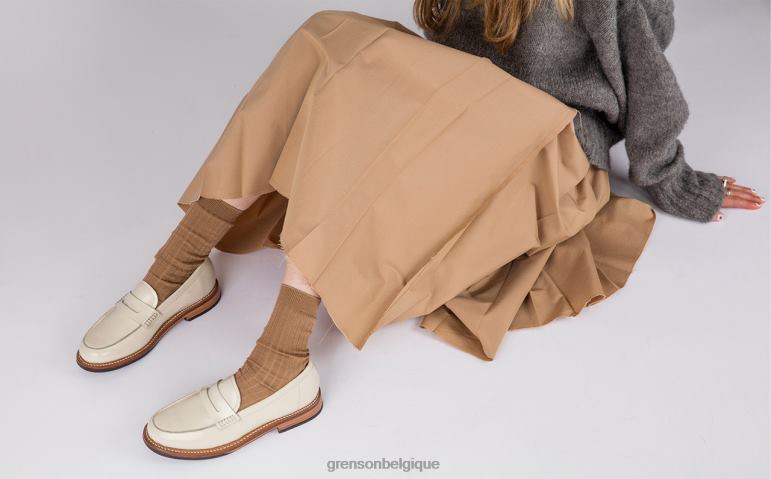 femmes Grenson crème Lynn flâneurs HL6R8256