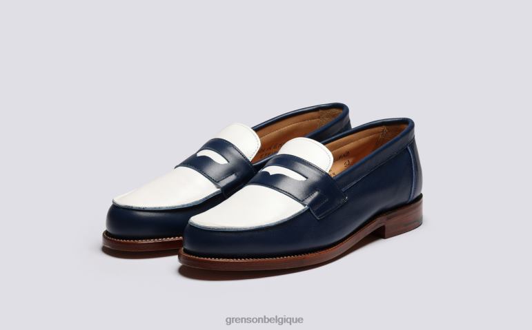 femmes Grenson marine/blanc Epsom flâneurs HL6R8238