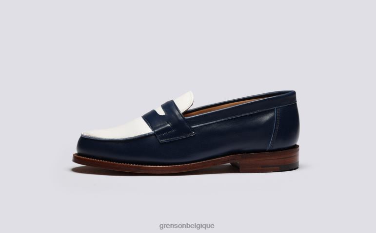 femmes Grenson marine/blanc Epsom flâneurs HL6R8238