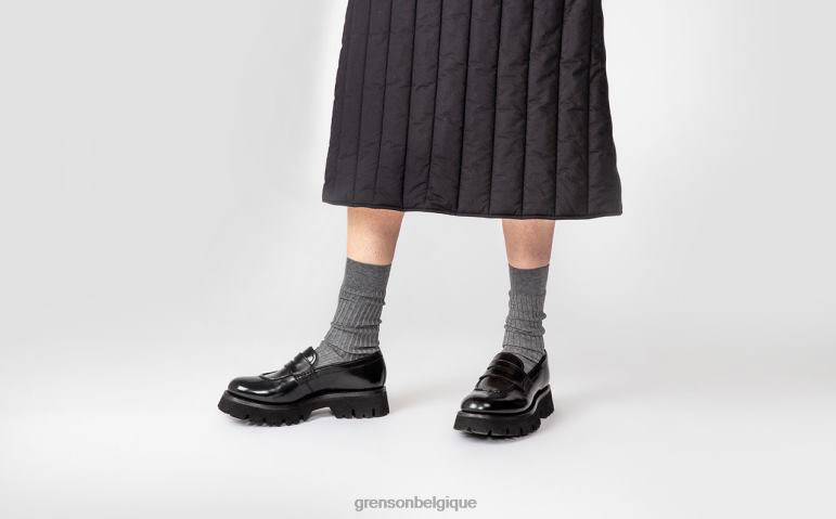 femmes Grenson noir bonnet flâneurs HL6R8243